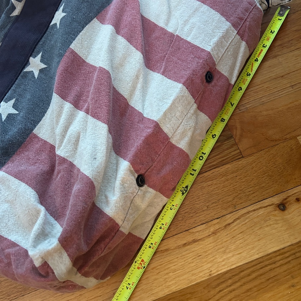 Vintage Ralph Lauren Denim & Supply Oversized American Flag Canvas Tote - Picture 10 of 11